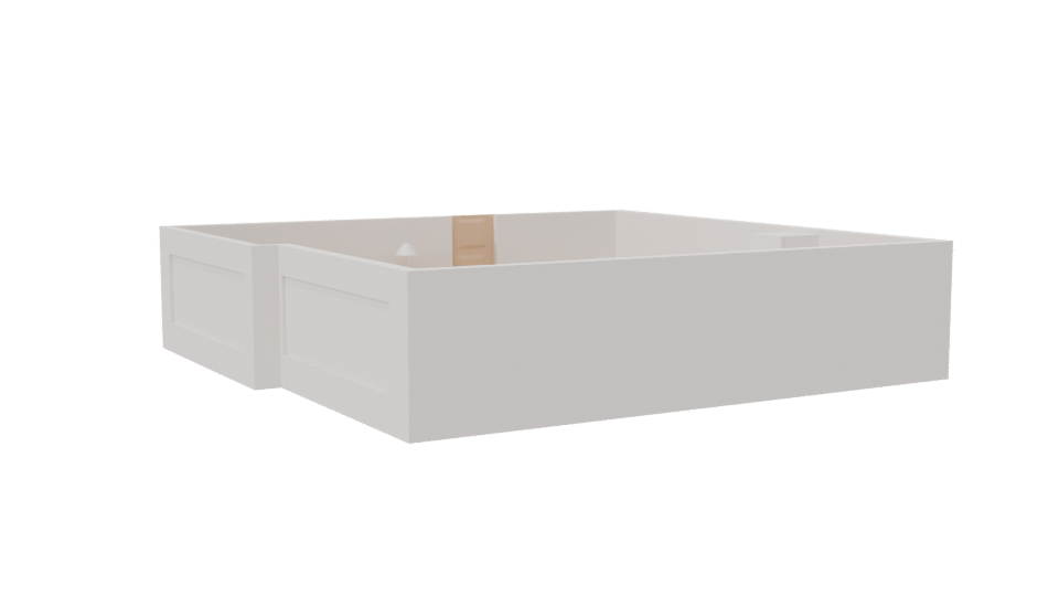 Stylish Minimalist Bedroom 3D Model - Professional 3D Model Render 7