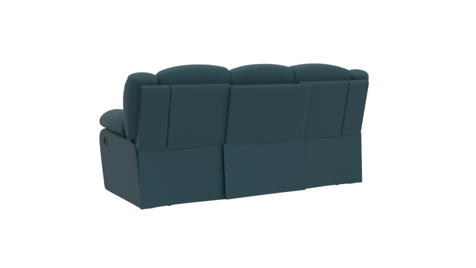 Sleek Modern Fabric Sofa - Professional 3D Model Render 4