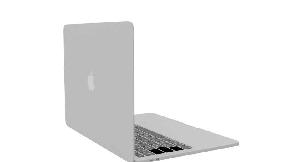 Sleek Modern Laptop 3D Model - Professional 3D Model Render 7
