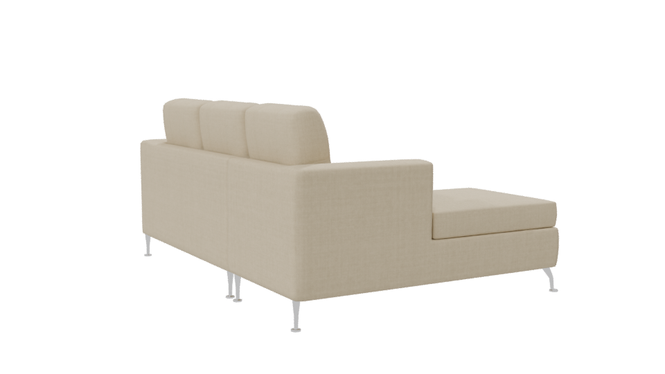 Contemporary L-Shaped Sofa Model - Professional 3D Model Render 7