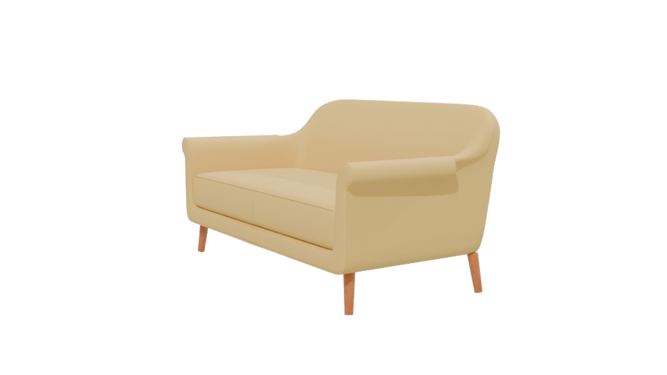 Stylish Modern Sofa 3D Model - Professional 3D Model Render 13