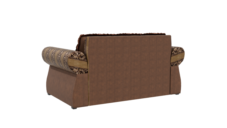 Stylish Vintage Sofa Model 3D - Professional 3D Model Render 4