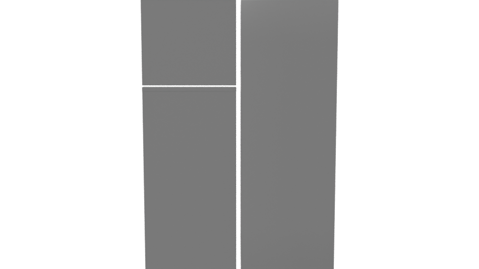 Stylish Kitchen Refrigerator 3D - Professional 3D Model Render 2