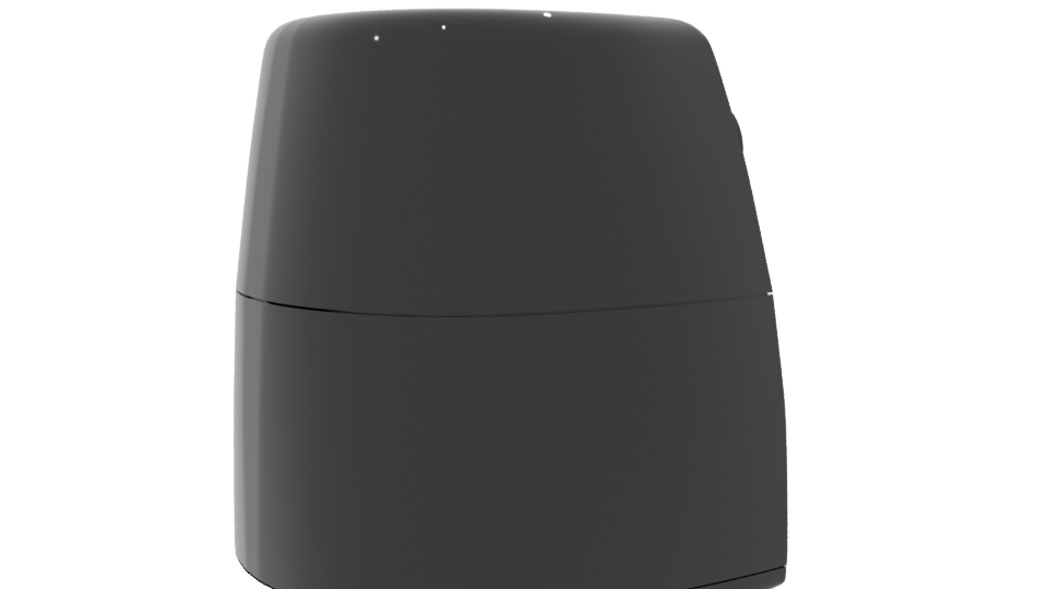 Stylish Black Air Fryer 3D Model for Kitchen Scenes - Professional 3D Model Render 7