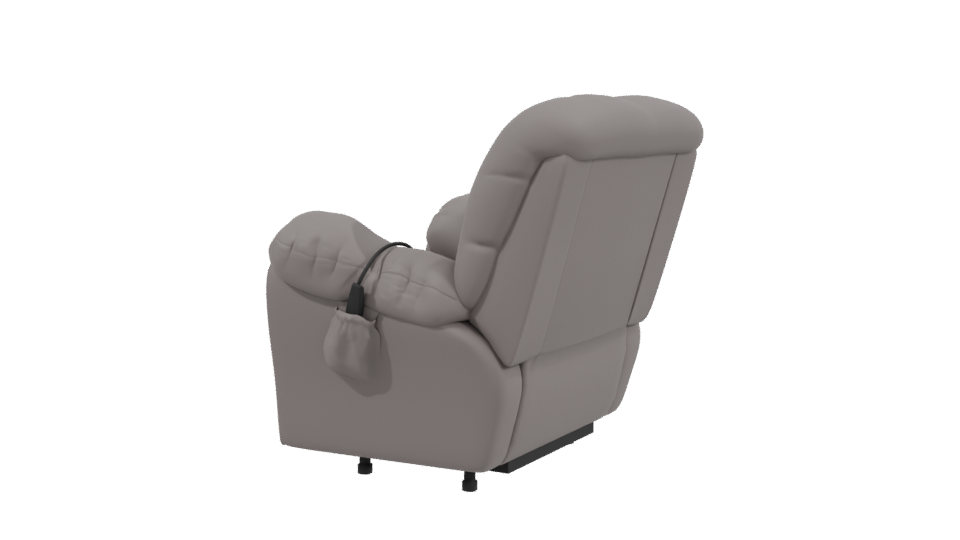 Stylish Recliner Armchair 3D Model - Professional 3D Model Render 3