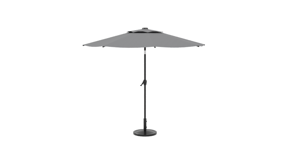 Stylish Outdoor Patio Umbrella 3D - Professional 3D Model Render 4