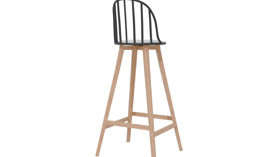 Modern Bar Chair Ivor 3D Model - Professional 3D Model Render 6