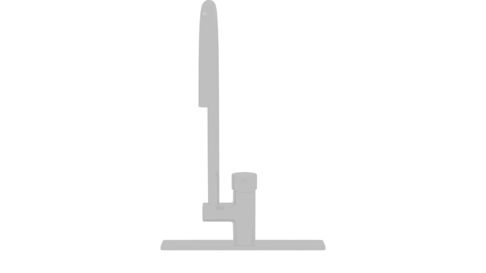 Sleek Modern Kitchen Faucet 3D Model - Professional 3D Model Render 11