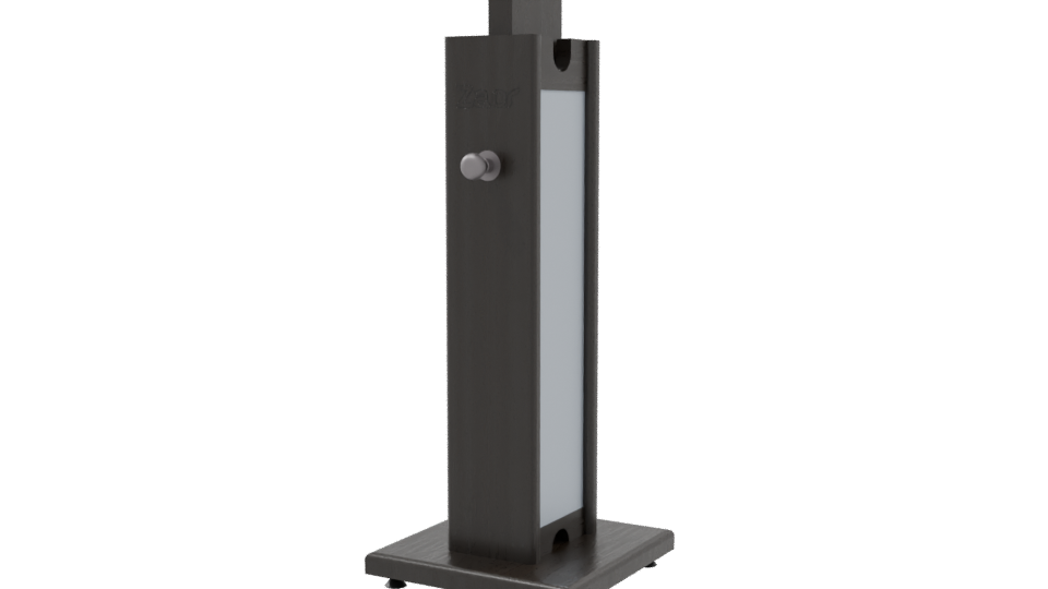 Stand Monitor Black 3D Model - Professional 3D Model Render 9