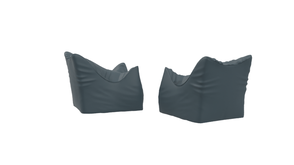 Stylish Bean Bag Chair 3D - Professional 3D Model Render 4