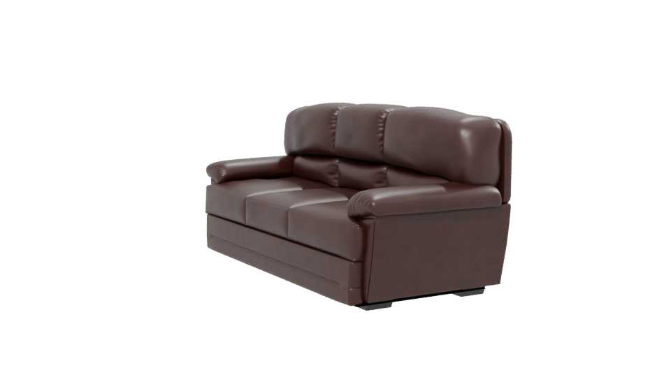 Premium Leather Sofa Model 3D - Professional 3D Model Render 13