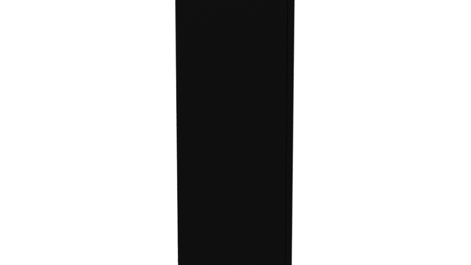 Sleek Black Refrigerator Model - Professional 3D Model Render 8