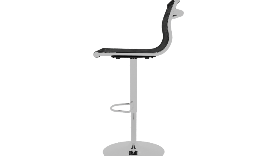 Stylish Bar Stool 3D Model - Professional 3D Model Render 2