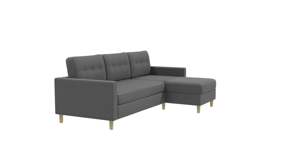 Stylish Modern Sectional Sofa 3D Model - Professional 3D Model Render 9