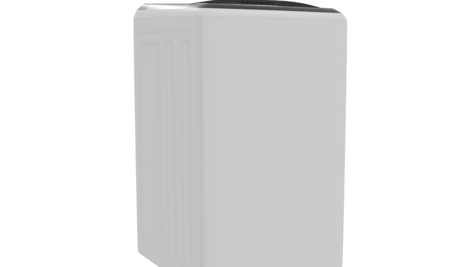 Compact Minimalist Refrigerator 3D Model - Professional 3D Model Render 10