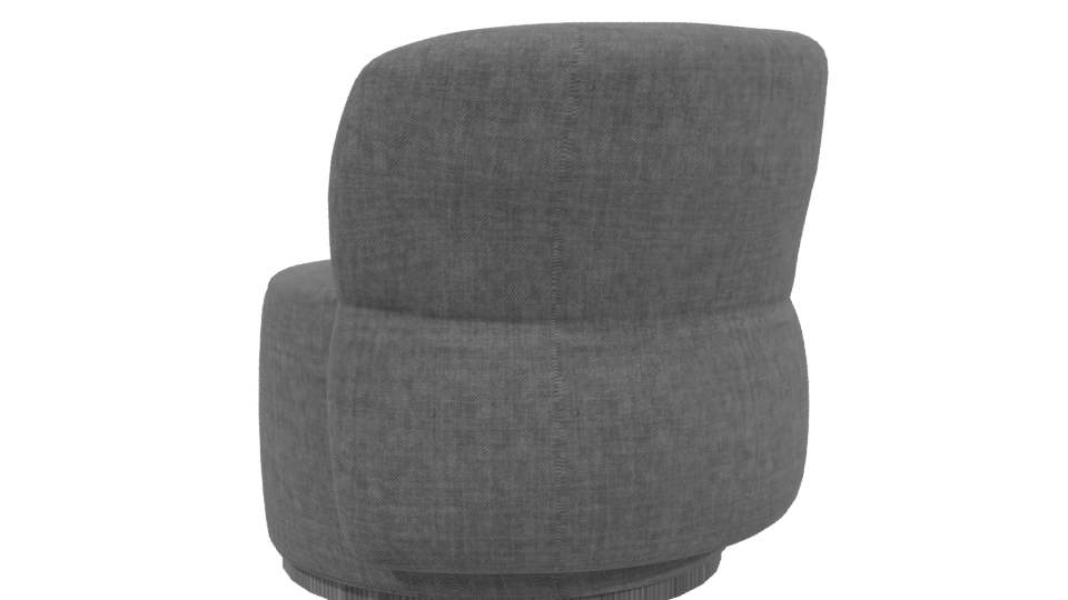 Contemporary Fabric Accent Chair 3D Model - Professional 3D Model Render 3