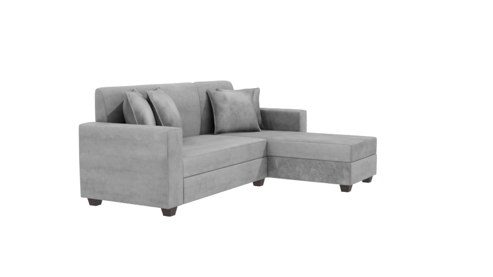Stylish Modern Sectional Sofa - Professional 3D Model Render 9