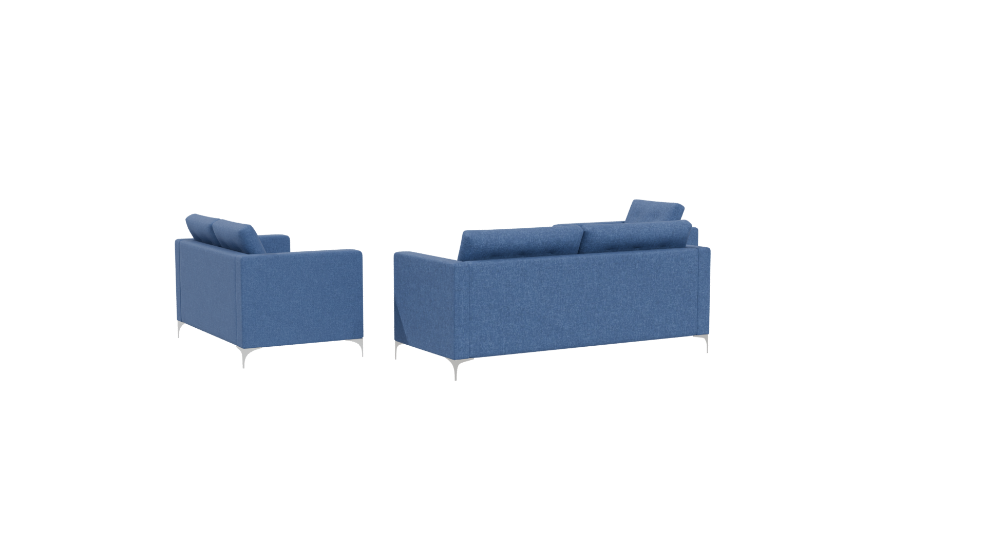 Living Room Sofa Set 3D Model - Professional 3D Model Render 4