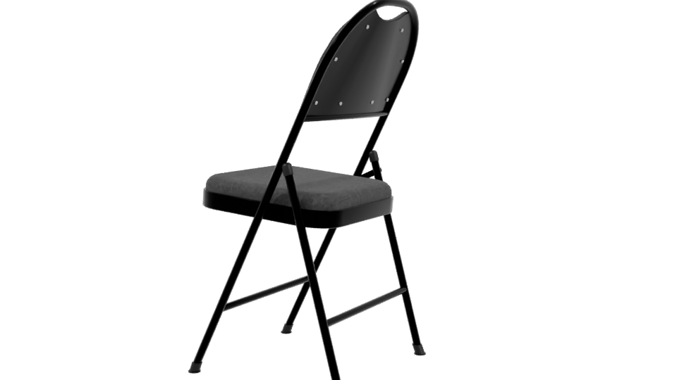 Stylish Modern Folding Chair Model - Professional 3D Model Render 3
