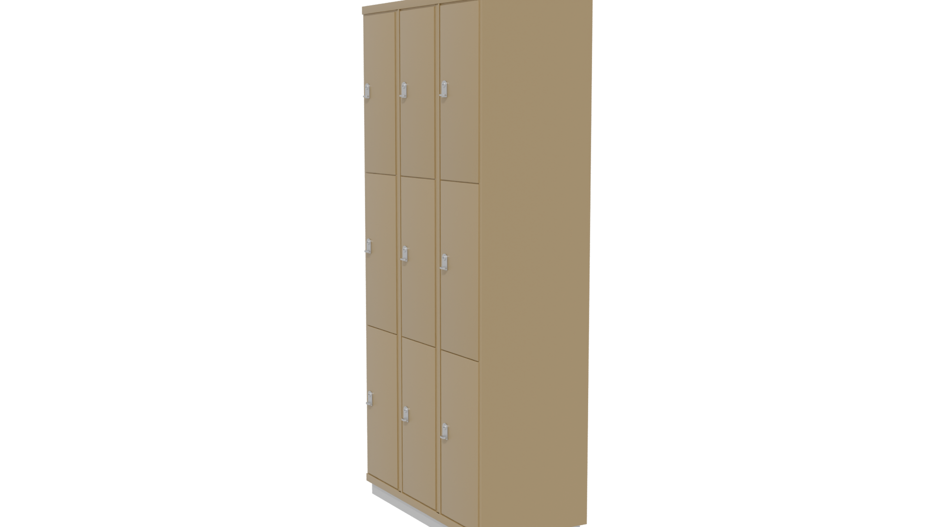 Metal Storage Locker Model 3D - Professional 3D Model Render 31