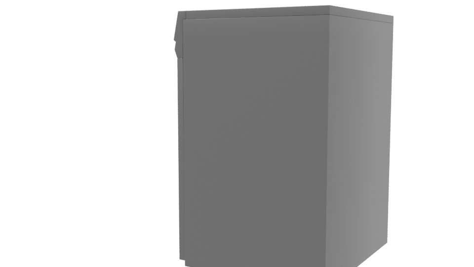 Modern Household Dryer 3D Model - Professional 3D Model Render 3