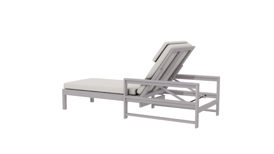 Stylish Outdoor Lounge Chair 3D - Professional 3D Model Render 6