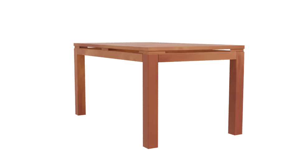 Modern Wooden Table Model 3D - Professional 3D Model Render 10