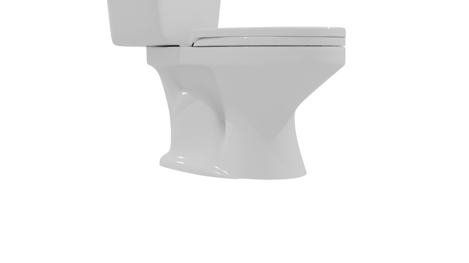 Stylish Bathroom Toilet 3D Model - Professional 3D Model Render 9