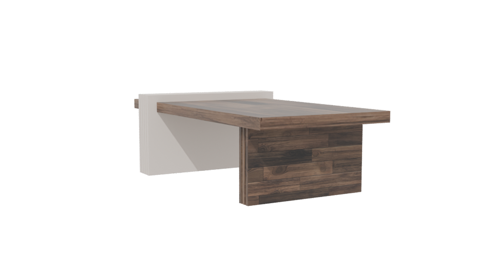Contemporary Wooden Coffee Table 3D - Professional 3D Model Render 13