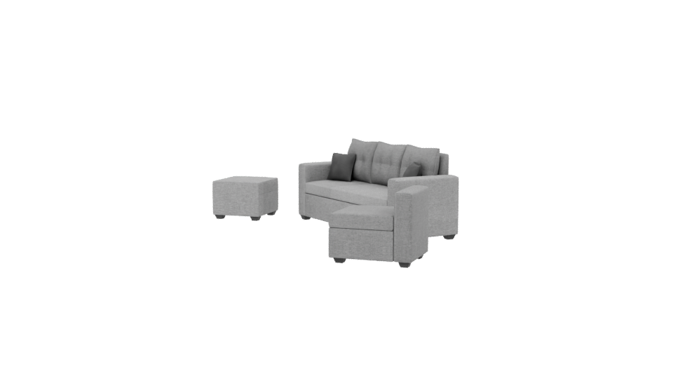 Modern Upholstered Sofa Set 3D Model - Professional 3D Model Render 13