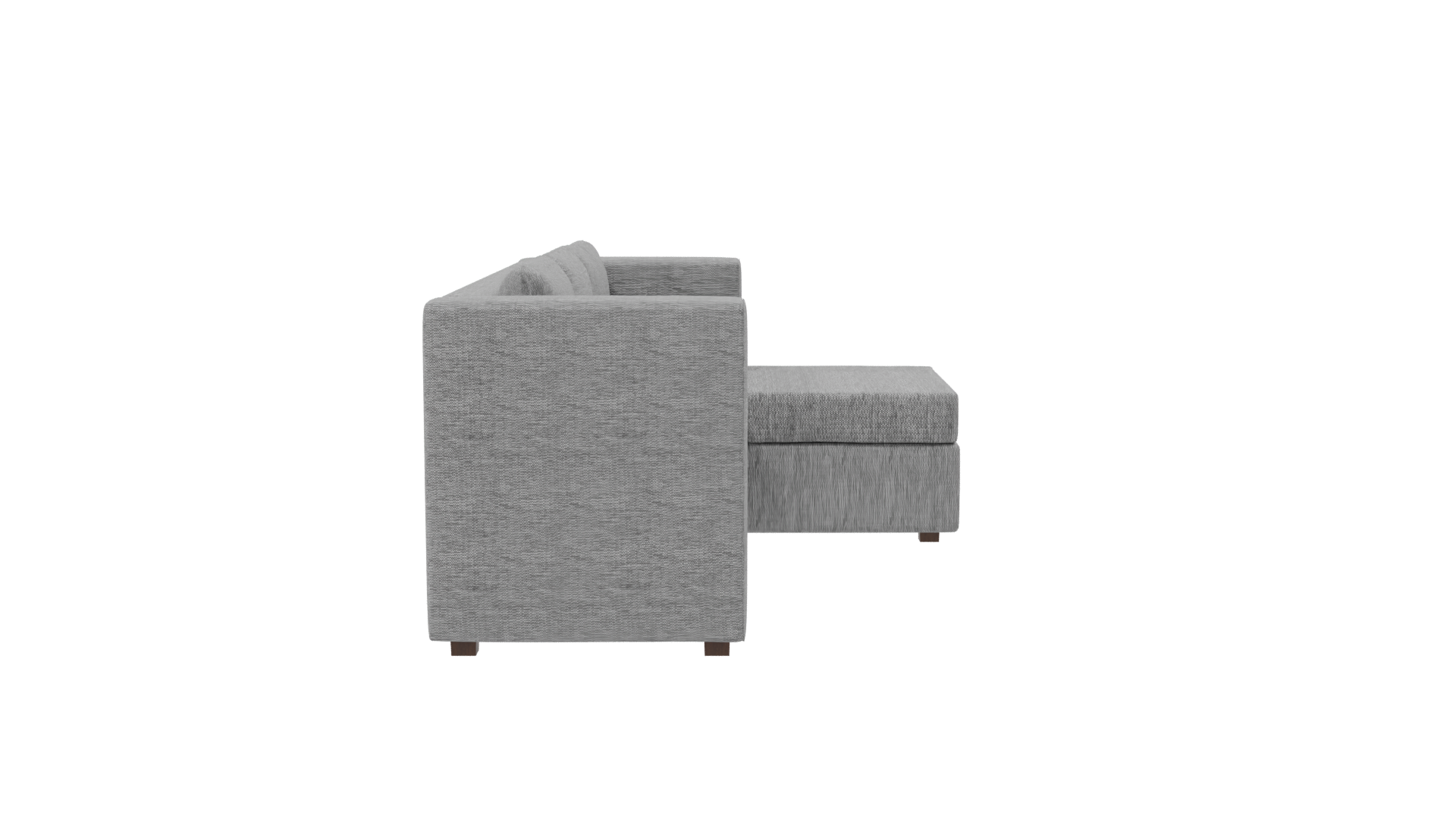 Contemporary L-Shaped Fabric Sofa 3D Model - Professional 3D Model Render 8