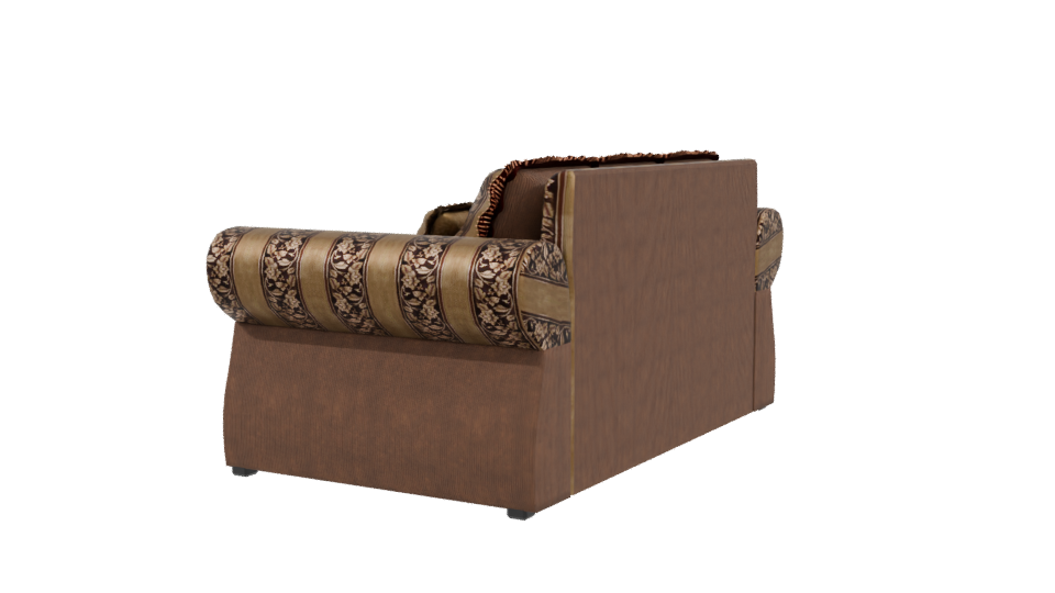 Stylish Vintage Sofa Model 3D - Professional 3D Model Render 3