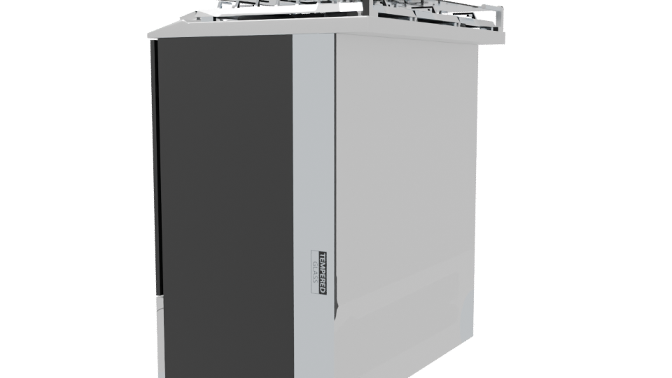 Sleek Modern Gas Range 3D Model - Professional 3D Model Render 3