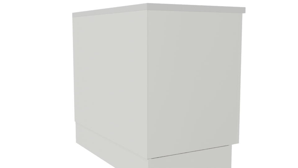 Minimalist Cabinet Storage Unit 3D - Professional 3D Model Render 7