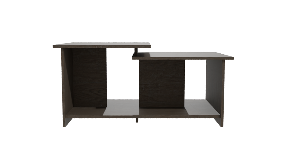 Contemporary Wooden Coffee Table 3D - Professional 3D Model Render 11