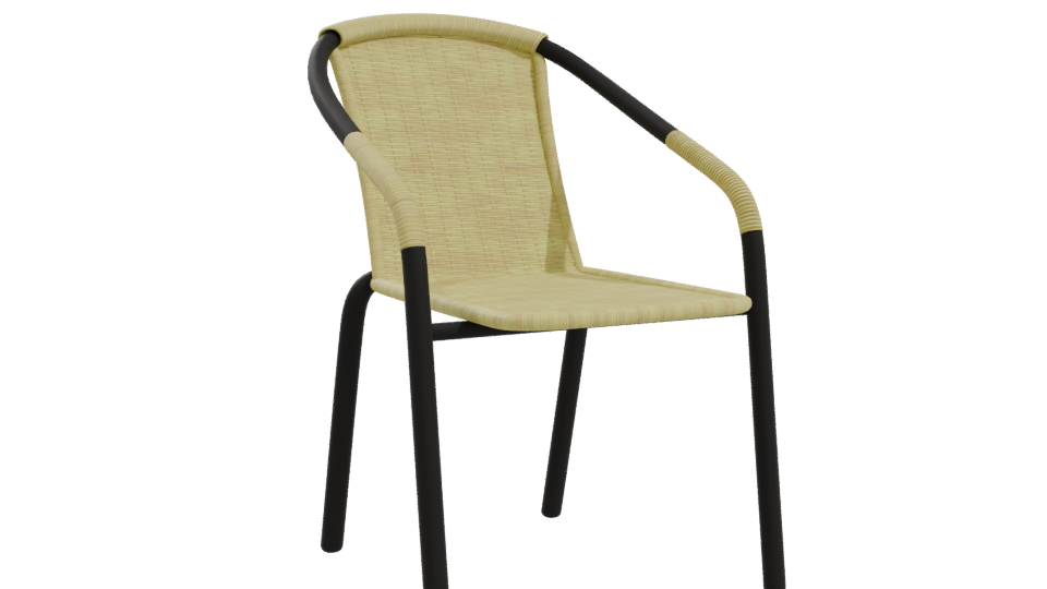 Stylish Outdoor Chair Model - Professional 3D Model Render 10