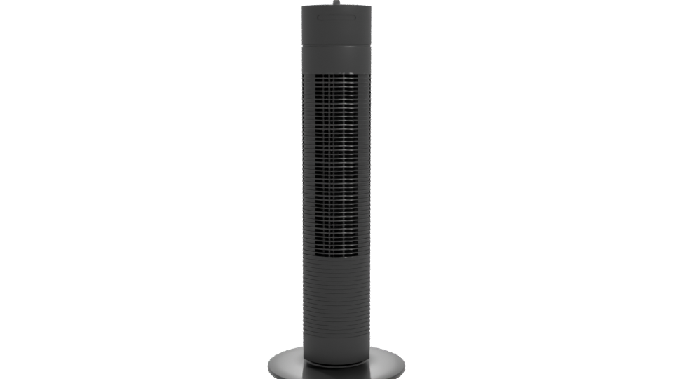 Sleek Modern Tower Fan 3D - Professional 3D Model Render 11