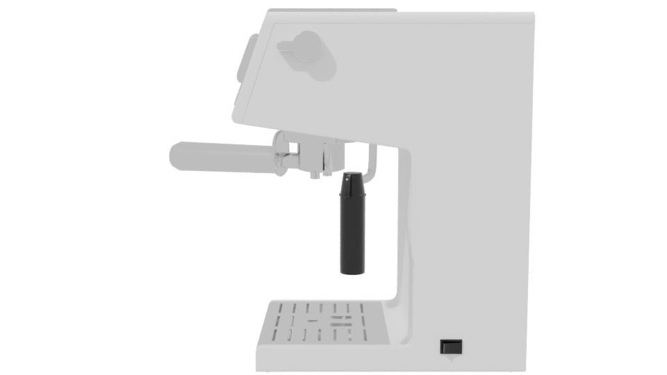 Sleek Espresso Machine Model 3D - Professional 3D Model Render 2