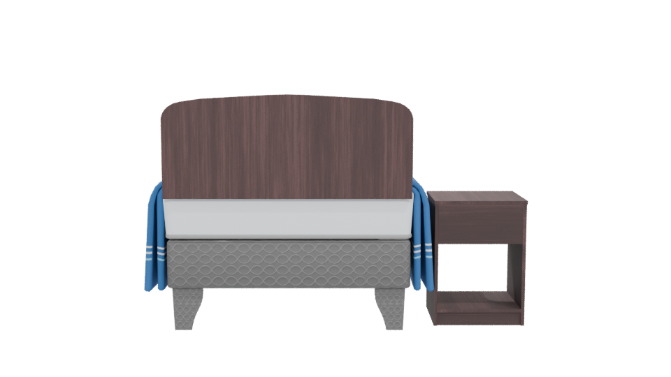 Stylish Bedroom Furniture Set 3D - Professional 3D Model Render 5