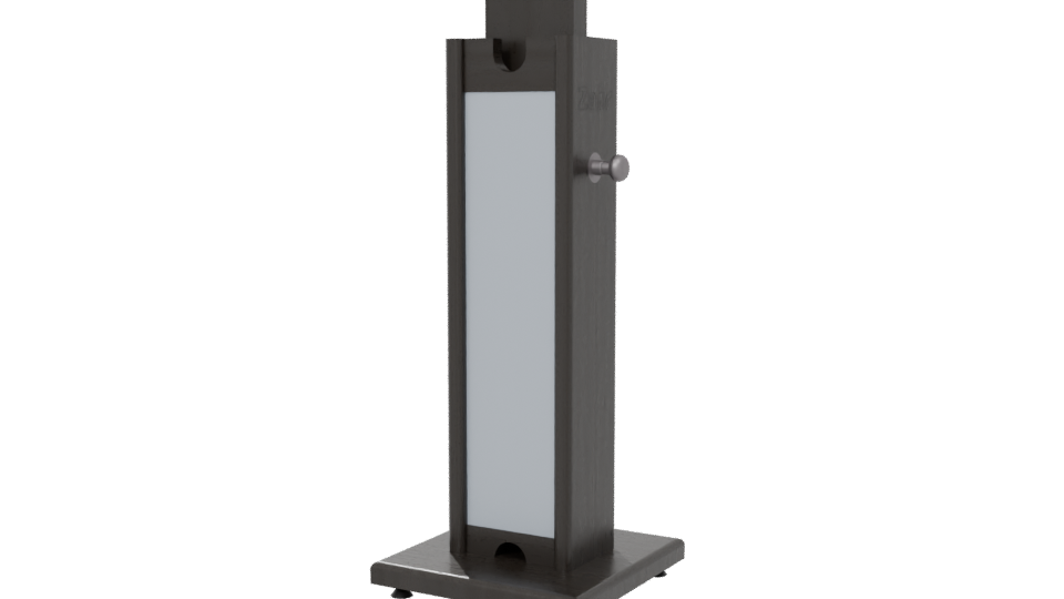 Stand Monitor Black 3D Model - Professional 3D Model Render 6