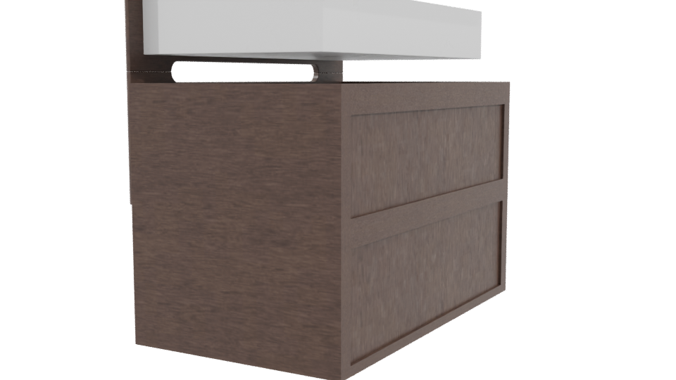 Stylish Bathroom Vanity 3D Model - Professional 3D Model Render 3