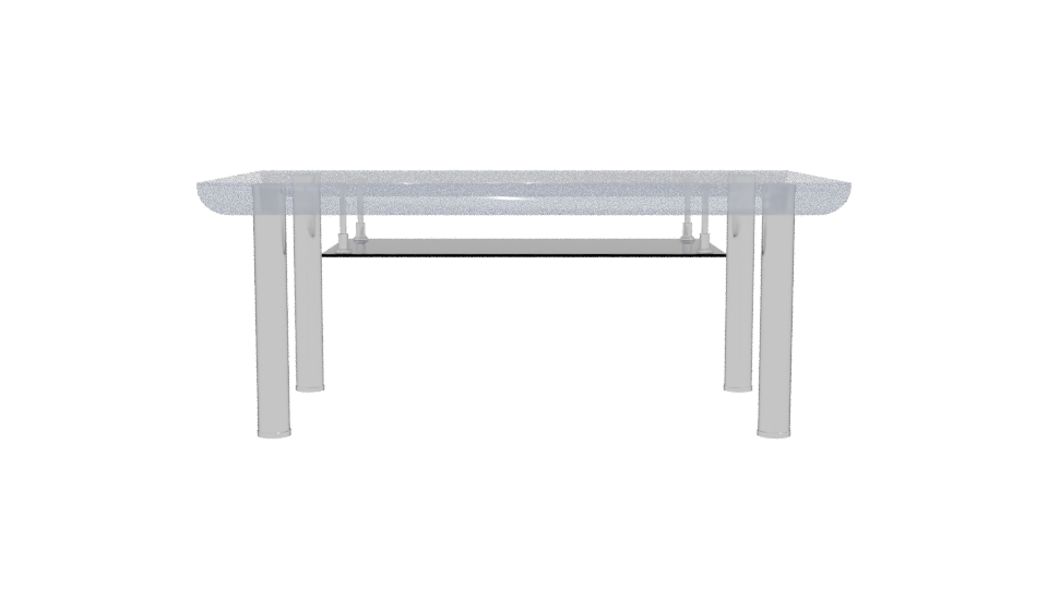 Modern Glass Coffee Table 3D - Professional 3D Model Render 11