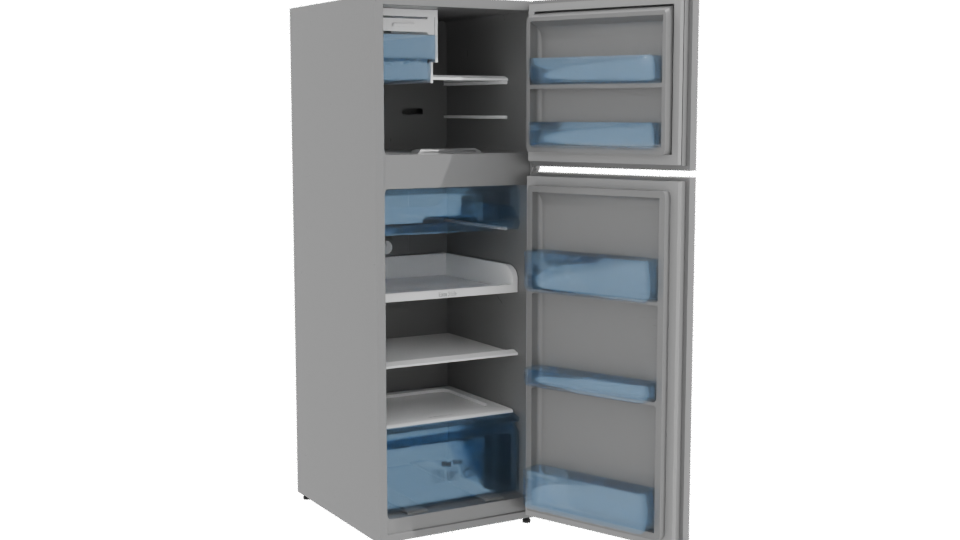 Modern Refrigerator 3D Model - Professional 3D Model Render 10