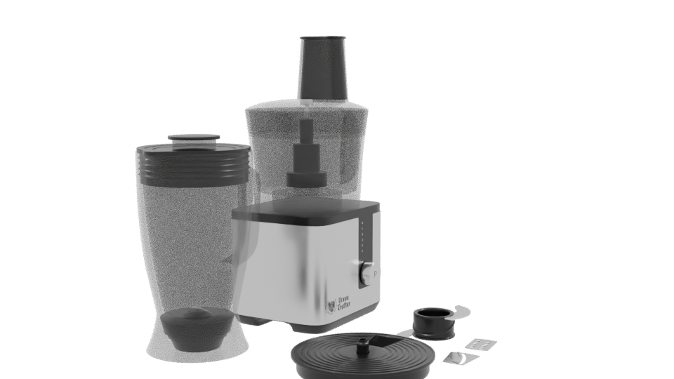 Stylish Kitchen Appliance Set 3D Model - Professional 3D Model Render 9