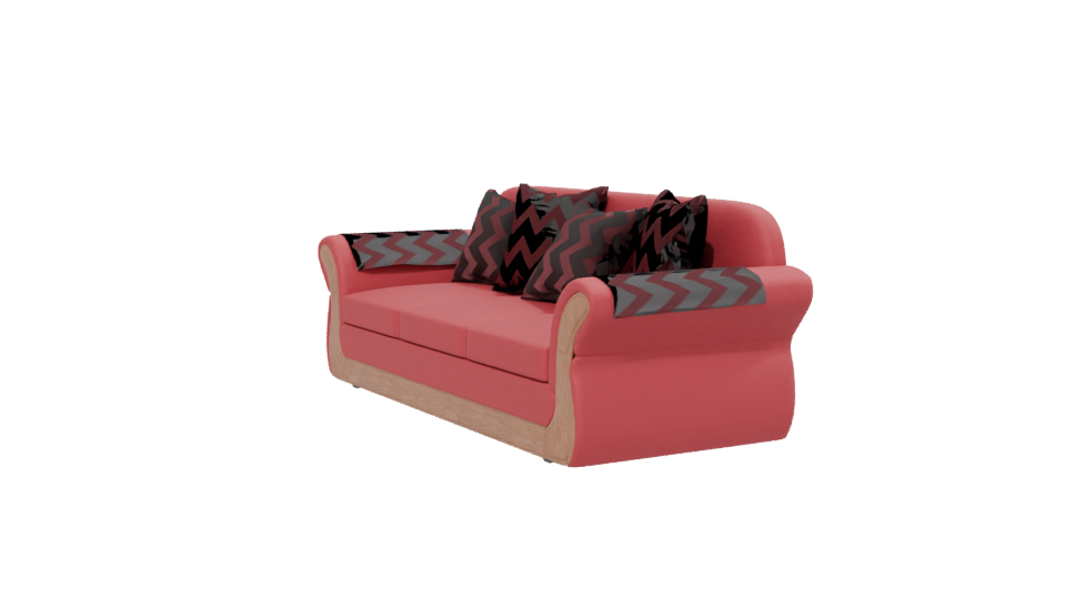 Stylish Contemporary Sofa 3D Model - Professional 3D Model Render 13