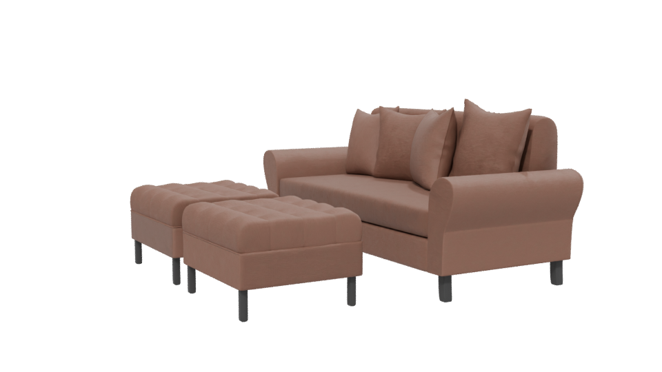 Stylish Modern Fabric Sofa 3D Model - Professional 3D Model Render 13
