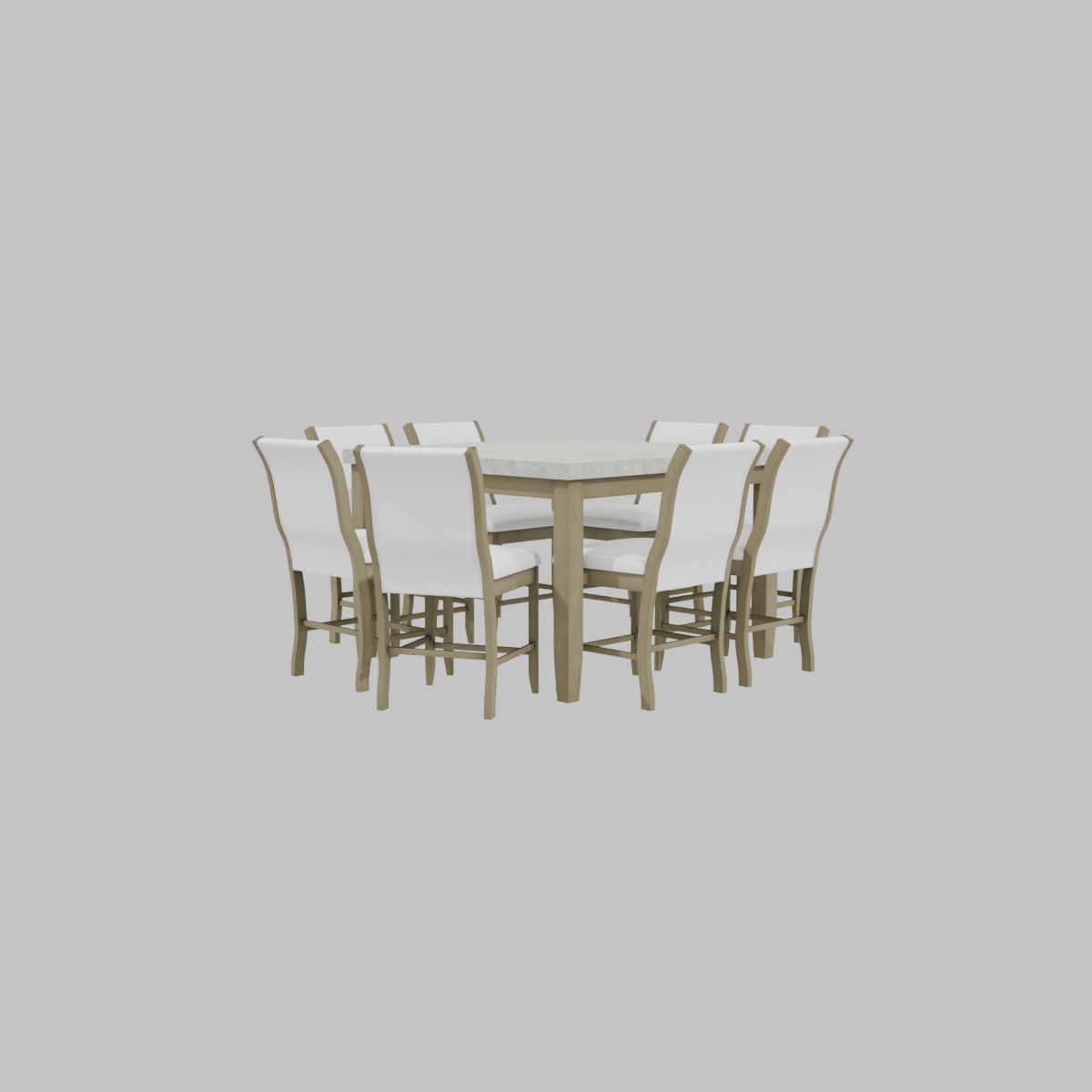COMEDOR 8 PERSONAS ALTO CUADRADO SILLA