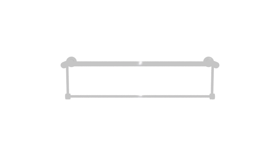 Stylish Metal Towel Rack 3D - Professional 3D Model Render 11