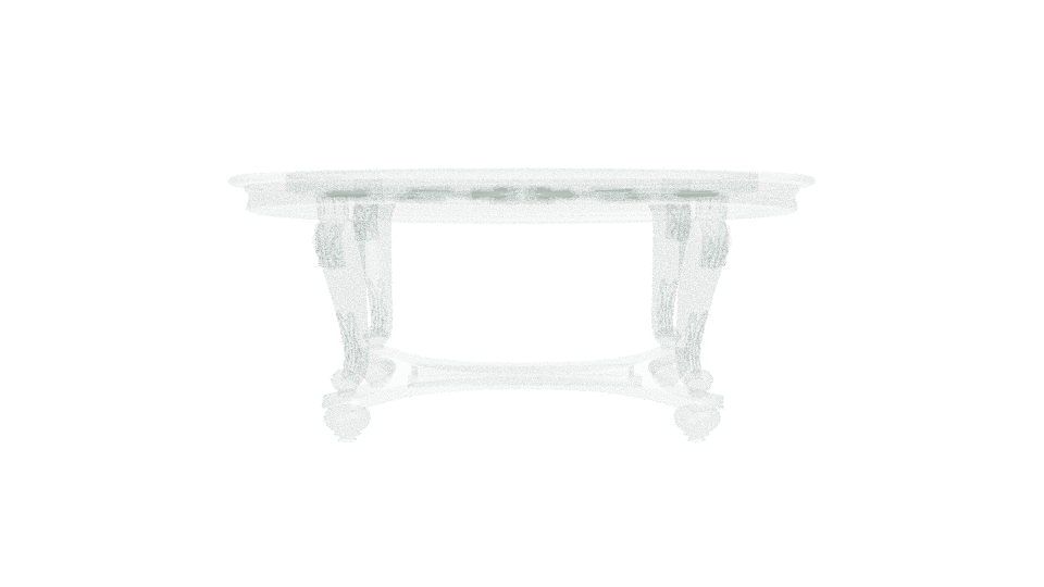 Elegant Vintage Coffee Table 3D Model - Professional 3D Model Render 11