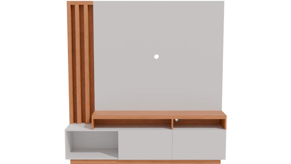 Stylish Modern TV Unit 3D - Professional 3D Model Render 11